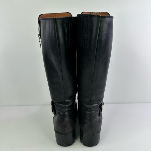 Vintage Y2K Harley-Davidson Ranger H-3015 Black Leather Biker Boots Size 6 - Picture 8 of 11